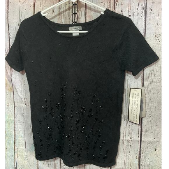 NWT 90’s Urban Works Beaded Sweater Size Small Angora Blend - Picture 8 of 8